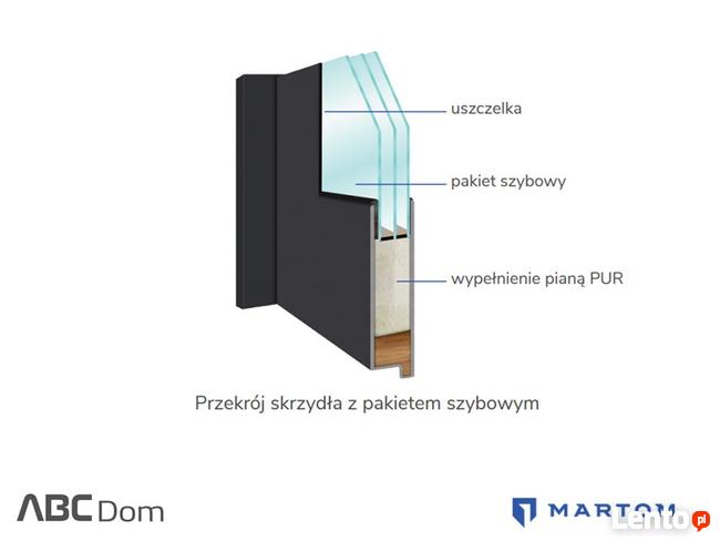 Drzwi zewnętrzne Martom Model P-GI 623, z Montażem i Rabatem