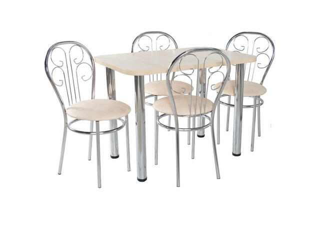 Zestaw kuchenny stół 65X100X28 + 4 krzesła różne kolory