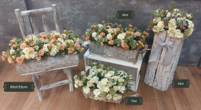 Kwiaty sztuczne, kompozycje