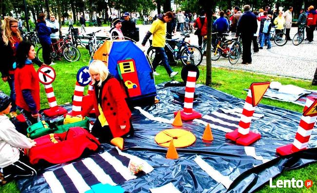 Pluszowe miasteczko Miasteczko rowerowe dla maluszków