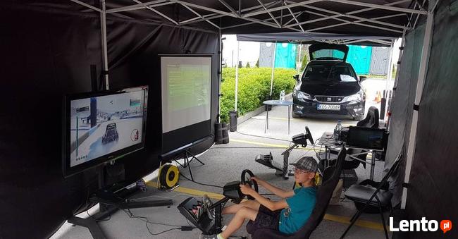 Symulator nauki jazdy atrakcja na imprezę nauka jazdy