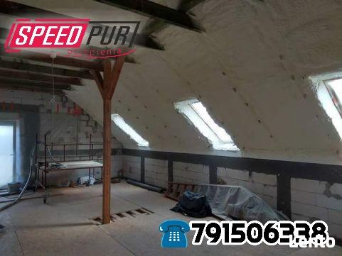 Ocieplanie Poddaszy Piana Pur Strop Wiązary Budowa Słubice