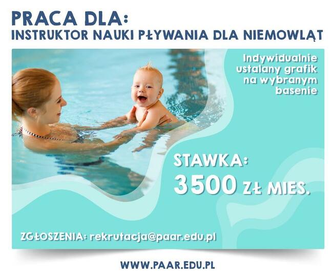 PRACA DLA INSTRUKTORA NAUKI PŁYWANIA NIEMOWLĄT