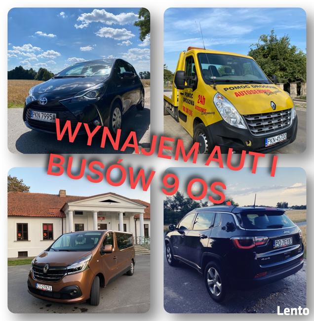 Wynajem autolawety auta osobowe Busy 9 osobowe