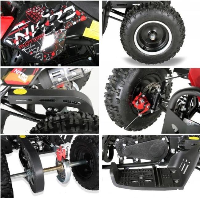 MINI atv QUAD 49 50 SPALINOWY REPTI E-START 6 od ręki