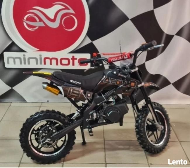 MINI motocykl CROSS 49 50 APOLLO KOŁA 10 wysyłka od ręki