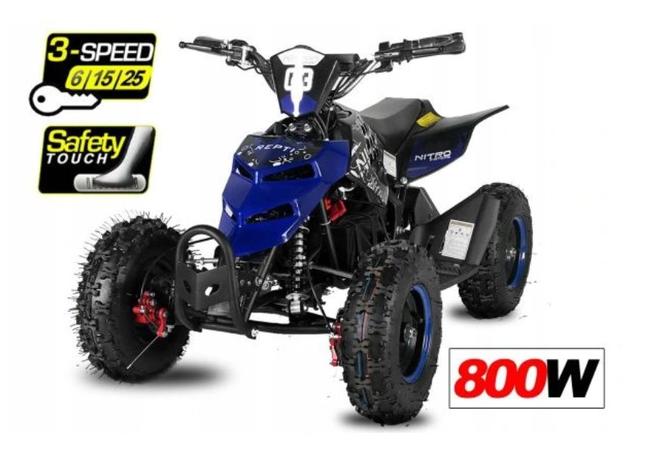 MINI atv QUAD ELEKTRYCZNY REPTI 800W KOŁA 6 dla dziecka 24h
