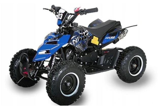 MINI atv QUAD 49 50 SPALINOWY REPTI E-START 6 od ręki