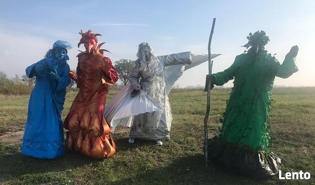 Artystyczne atrakcje na Andrzejki - wróżki, szczudlarze, mim