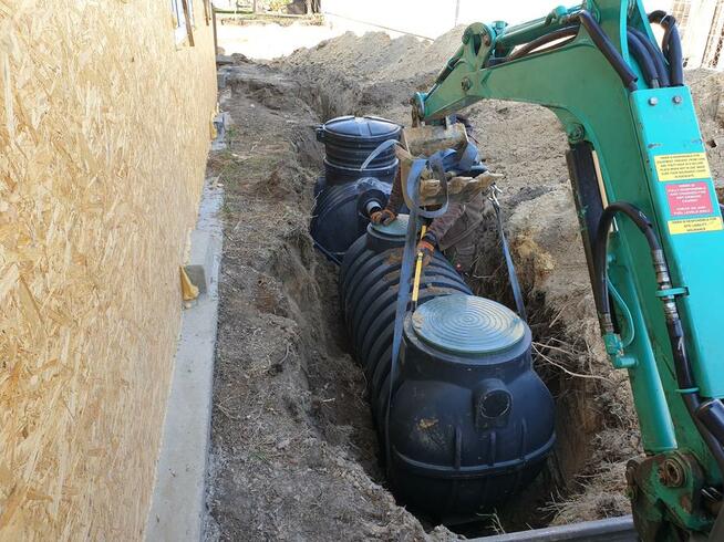 Usługi minikoparką Studnie Głębinowe Wiercone.