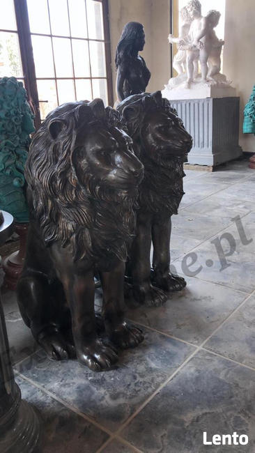 Lwy z brązu , Lew z brązu , Rzeźba Lwa z brązu .- Lwy pałac