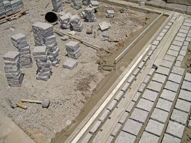 Usługi brukarskie, układanie kostki brukowej, bruk, polbruk