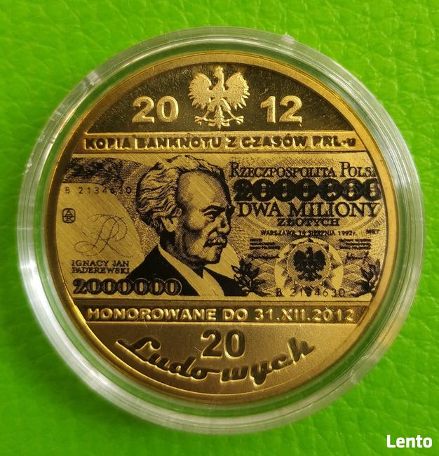 Zagadka Banknot Moneta 20 PRL 100 200 5000 1000 Milion ZŁOTO