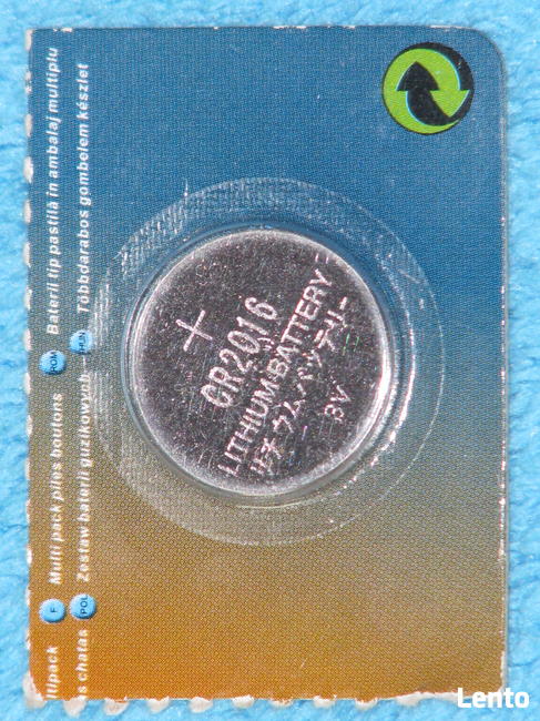 Bateria guzikowa litowa CR2016 CR 2016