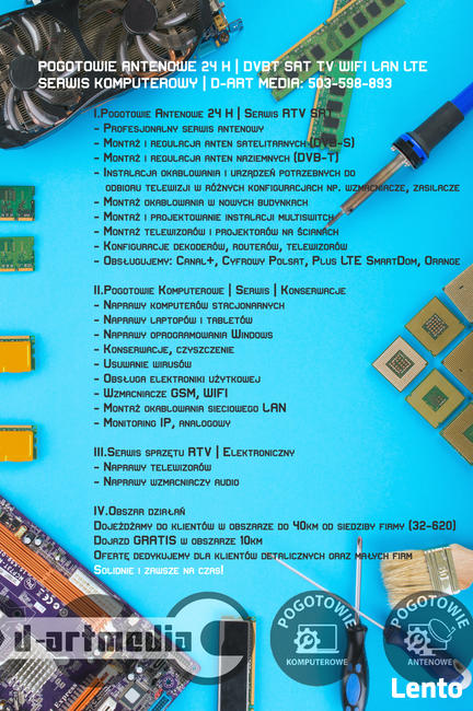 Pogotowie antenowe 24h | Serwis komputerów | Monitoring IP