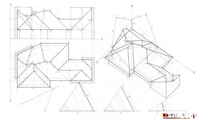 GEOMETRIA WYKREŚLNA - KOREPETYCJE, WYKONYWANIE RYSUNKÓW
