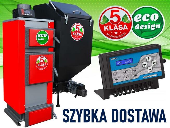 KOCIOŁ 19KW 160m2 z podajnikiem EKOGROSZEK 5KL PLESZEW kotł