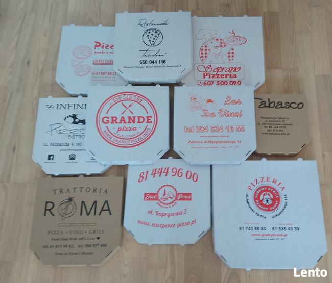 Kartony pudełka na pizzę 32 z nadrukiem 100 szt.