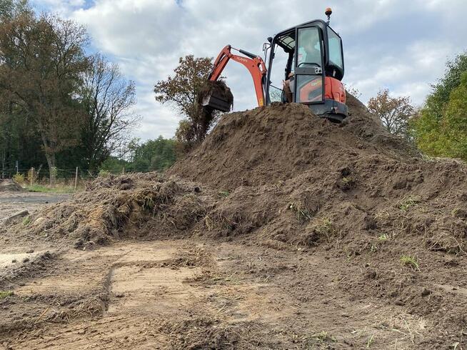 USŁUGI MINIKOPARKĄ, MINIŁADOWARKĄ, WYWROTKĄ, DRENAŻ, PIASEK