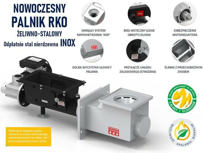 KOCIOŁ 19KW 160m2 z podajnikiem EKOGROSZEK 5KL PLESZEW kotł