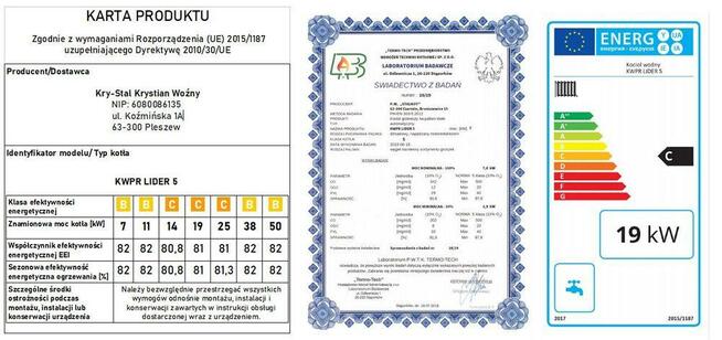 KOCIOŁ 19KW 160m2 z podajnikiem EKOGROSZEK 5KL PLESZEW kotł