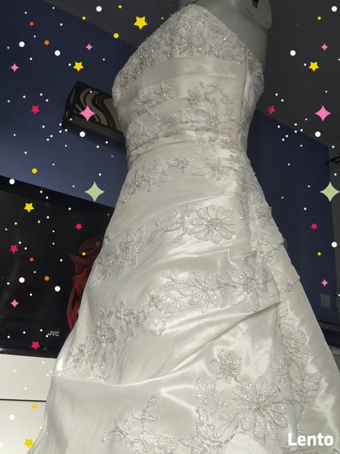 Ekskluziv Suknia ślubna kolekcja Agnes ecru uwodzicielska!