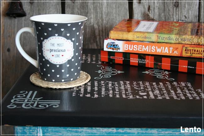 STOŁEK_stolik kawowy_ręcznie odnowiony