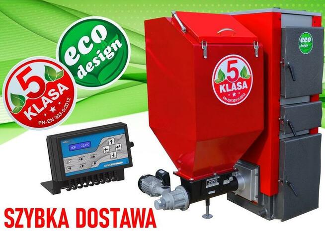 KOCIOŁ 19KW 160m2 z podajnikiem EKOGROSZEK 5KL PLESZEW kotł