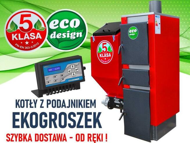 KOCIOŁ 19KW 160m2 z podajnikiem EKOGROSZEK 5KL PLESZEW kotł