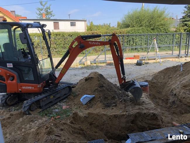 USŁUGI MINIKOPARKĄ, MINIŁADOWARKĄ, WYWROTKĄ, DRENAŻ, PIASEK