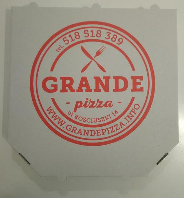 Kartony pudełka na pizzę z nadrukiem 100 sztuk 32x32