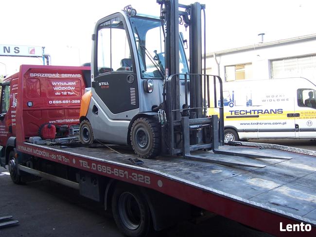 elektryczny wózek widłowy używany Still EXV TRIPLEX maszt