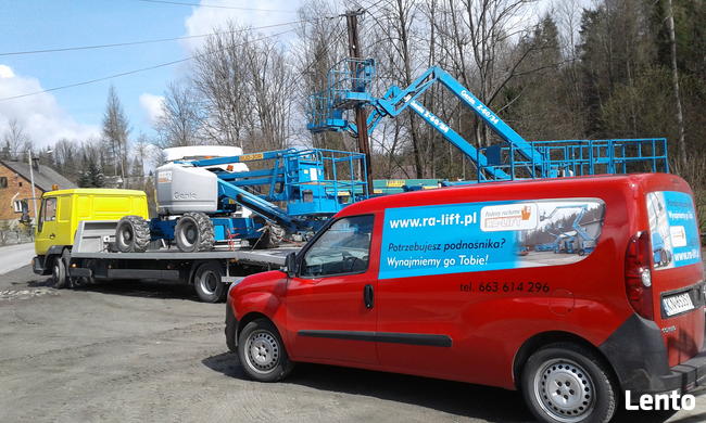 Wynajem podnośników koszowych ,podesty ruchome Nożycowe