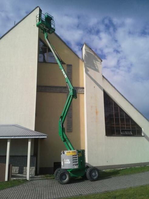 Wynajem podnośników koszowych ,podesty ruchome Nożycowe