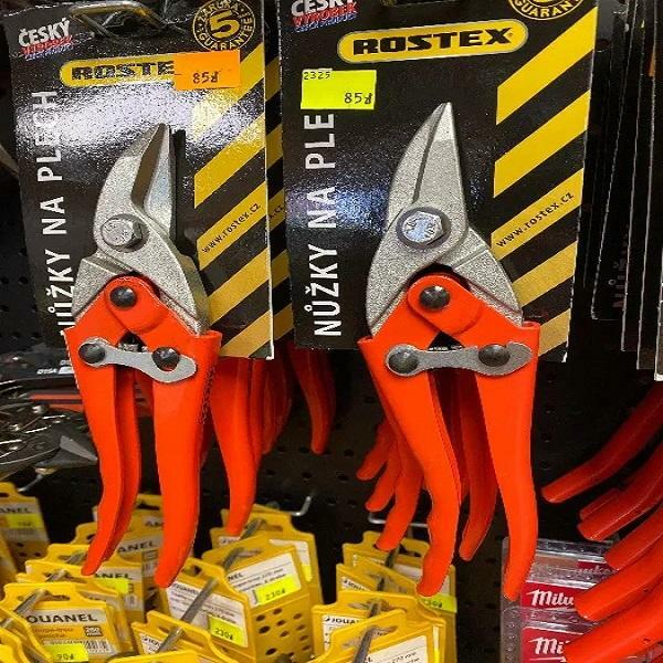DEKARZU !!! Nożyce do cięcia blachy - ROSTEX 2326 - krótkie