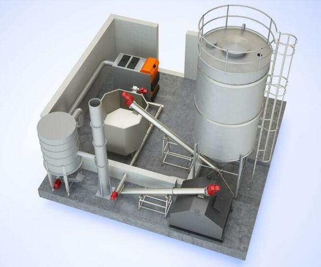 Kocioł, piec biomasowy 61kW na zrębki czyste powietrze