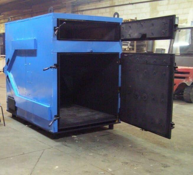 Piec kocioł wsadowy na słomę baloty 140 kW 80 250 - piec c.o