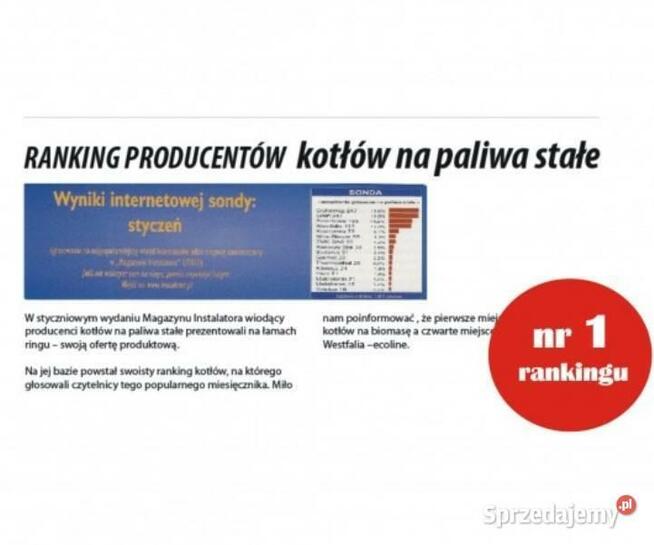 Piec c.o na drewno i pellet Sigma 20KW - czyste powietrze