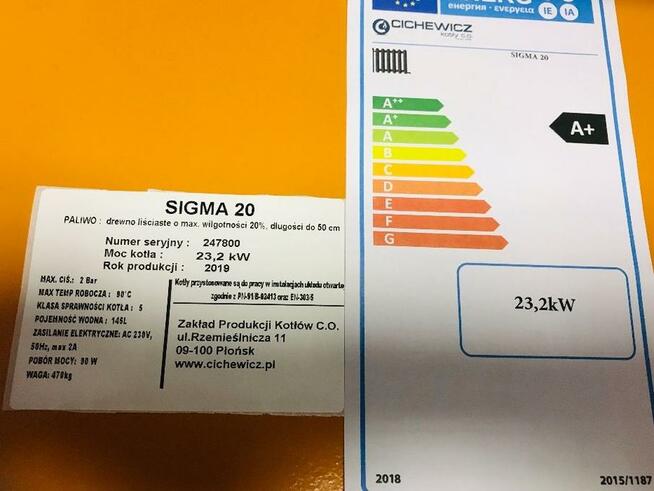 Piec zgazowujący drewno Sigma - drewno 50 cm kotły z dotacją