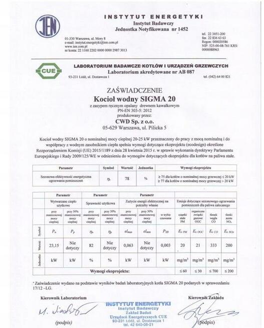 Piec co zgazowujący drewno Sigma 20kW + zestaw - dotacja