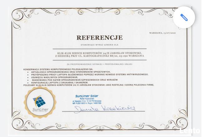 serwis komputerowy KLik-KLik 24h tanio z dojazdem W-wa i oko