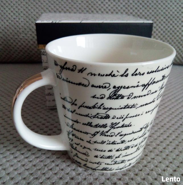 Scrittura duży kubek pismo 400ml pudełko prezentowe