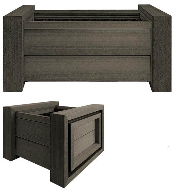 Donica z kompozytu Hartika Garden Klass 60x60x43