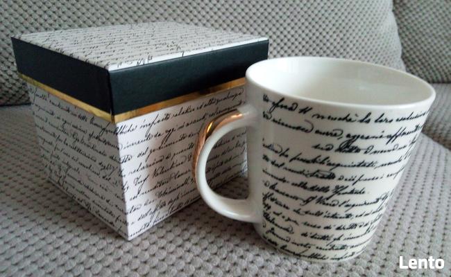 Scrittura duży kubek pismo 400ml pudełko prezentowe