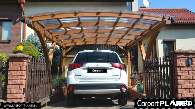 Wiata garażowa drewniana zadaszenie na samochód Opole