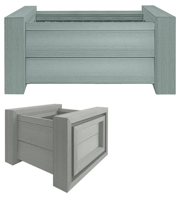 Donica z kompozytu Hartika Garden Klass 60x60x43