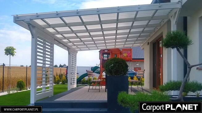 Zadaszenie tarasu z poliwęglanu pergola tarasowa drewniana