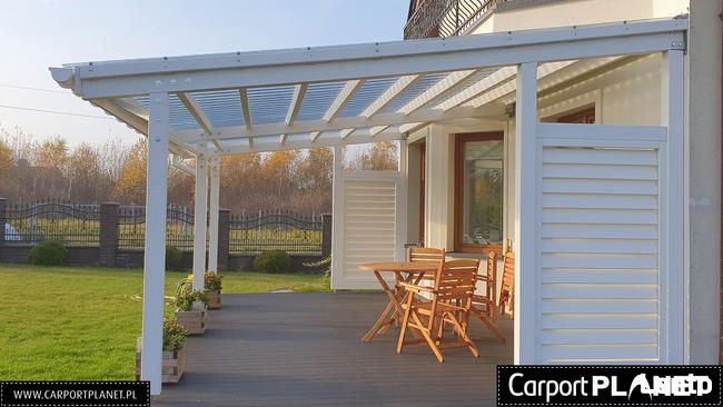 Zadaszenie tarasu z poliwęglanu pergola tarasowa drewniana