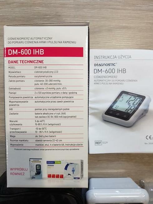 Ciśnieniemierz automatyczny naramienny Diagnostic DM-600 IHB