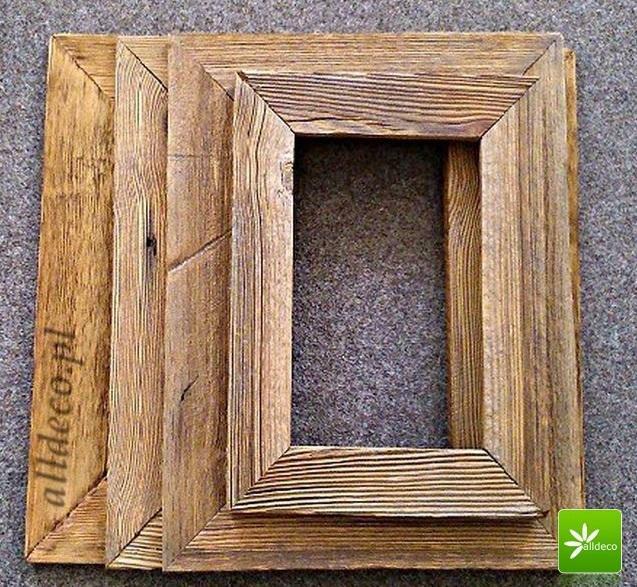 Unikatowe ramy ze starego drewna na zdjęcie lub obraz